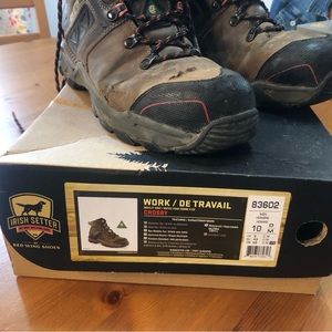 Redwing Irish Setter Safety toe boots sz 10